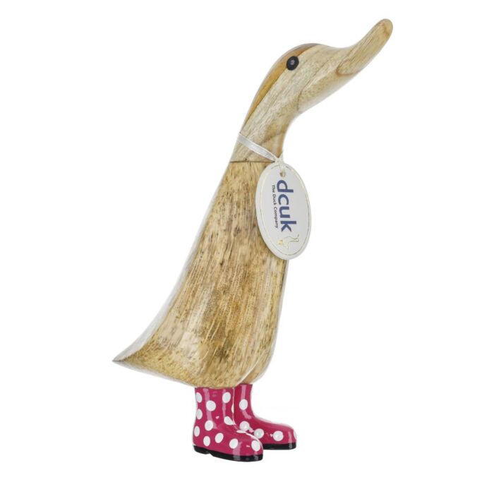 DCUK Spotty Boots Duckling - Pink
